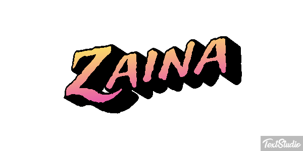 Zaina Text effect