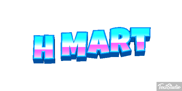 H Mart Text effect