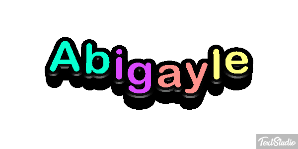 Abigayle Текстовый эффект