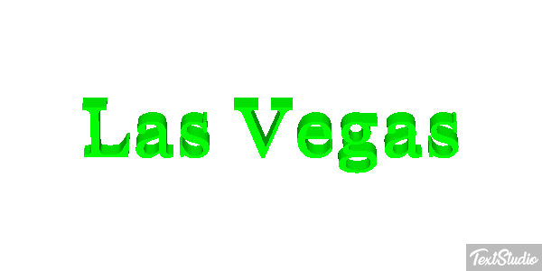 Las Vegas Efecto de texto