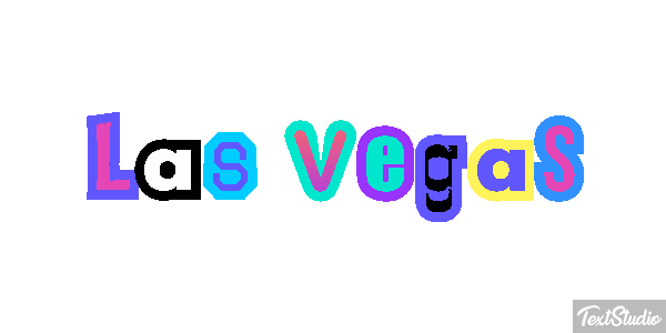 Las Vegas Efecto de texto