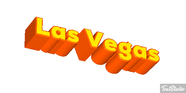 Las Vegas Efecto de texto
