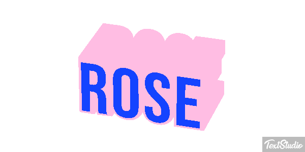 Rose Efecto de texto