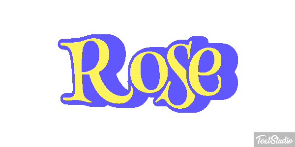 Rose Efecto de texto