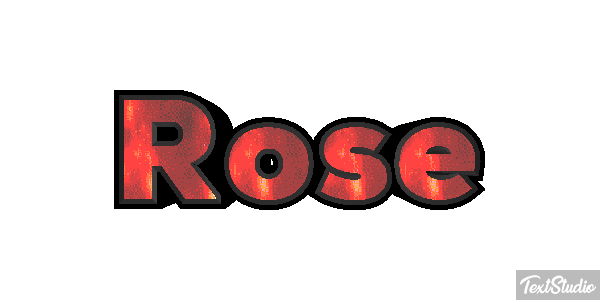 Rose Efecto de texto
