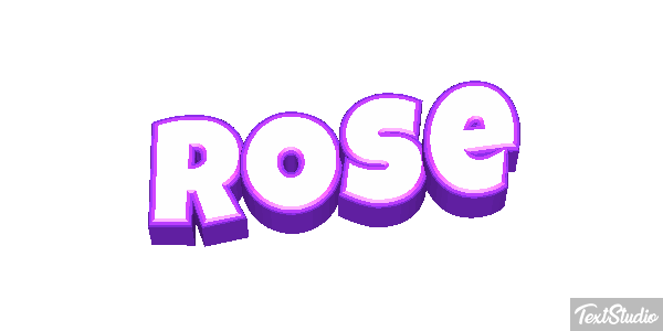 Rose Efecto de texto