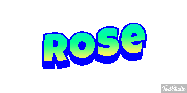 Rose Efecto de texto