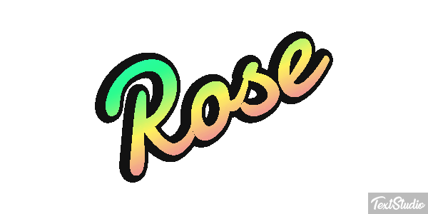 Rose Efecto de texto