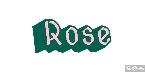 Rose Efecto de texto