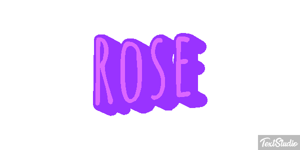 Rose Efecto de texto