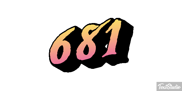 681 Metin efekti