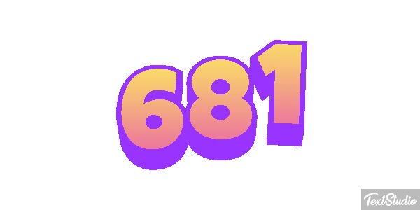 681 Metin efekti