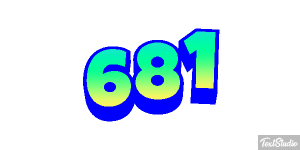 681 Metin efekti