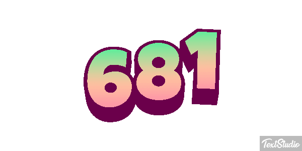 681 Metin efekti