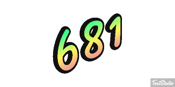 681 Metin efekti