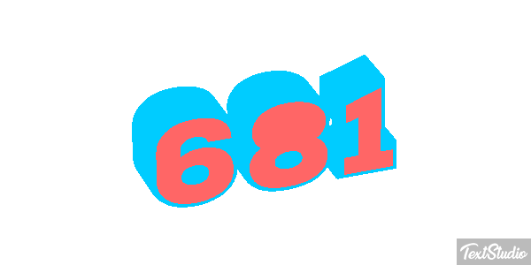 681 Metin efekti