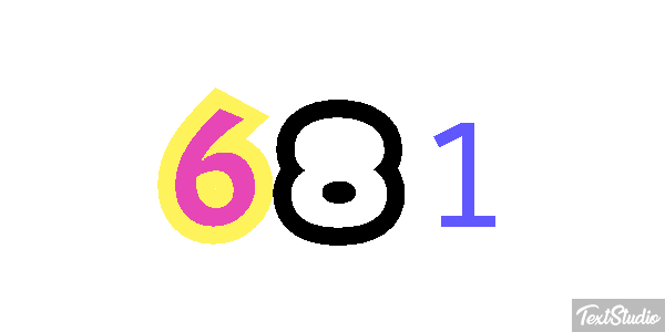 681 Metin efekti