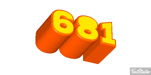 681 Metin efekti