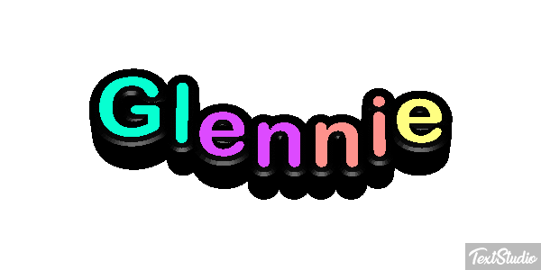 Glennie Text effect