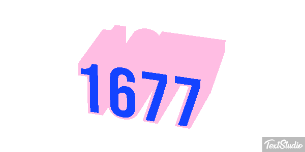 1677 Texteffekt