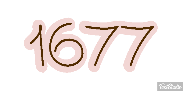 1677 Texteffekt