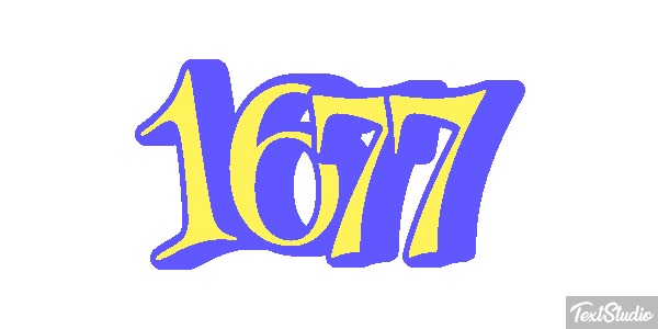 1677 Texteffekt