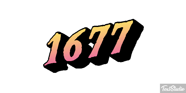 1677 Texteffekt
