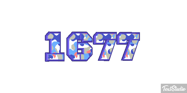1677 Texteffekt