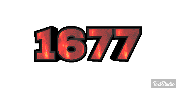 1677 Texteffekt