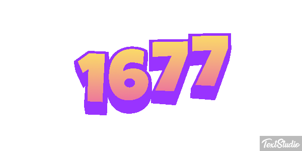 1677 Texteffekt