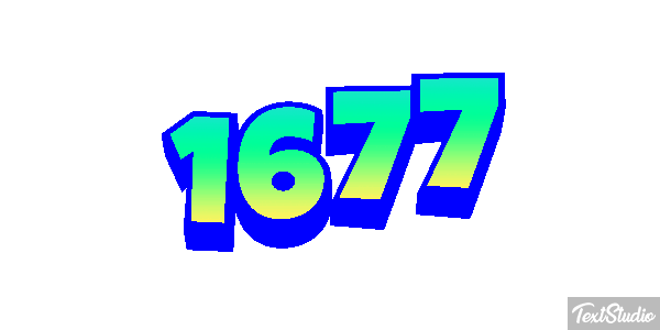 1677 Texteffekt