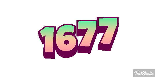 1677 Texteffekt