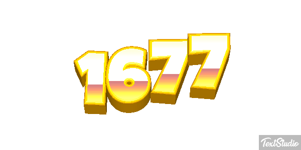 1677 Texteffekt