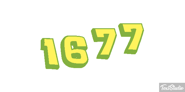 1677 Texteffekt