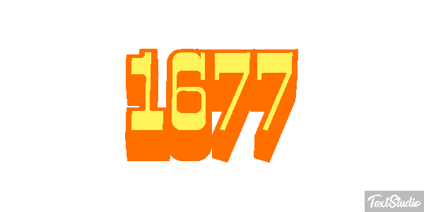 1677 Texteffekt