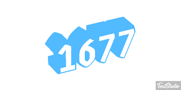 1677 Texteffekt