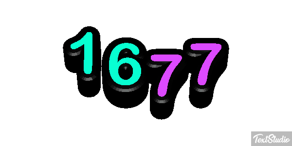 1677 Texteffekt