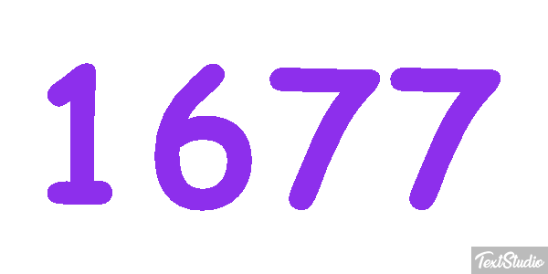 1677 Texteffekt
