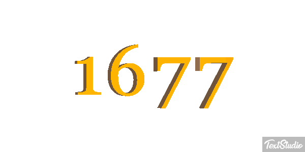 1677 Texteffekt