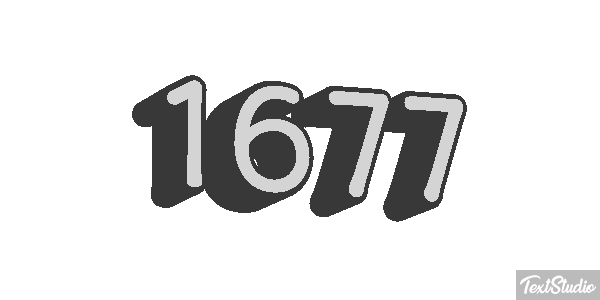 1677 Texteffekt