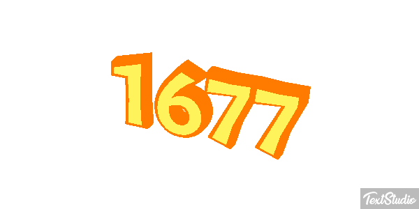 1677 Texteffekt