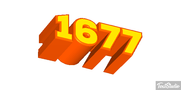 1677 Texteffekt