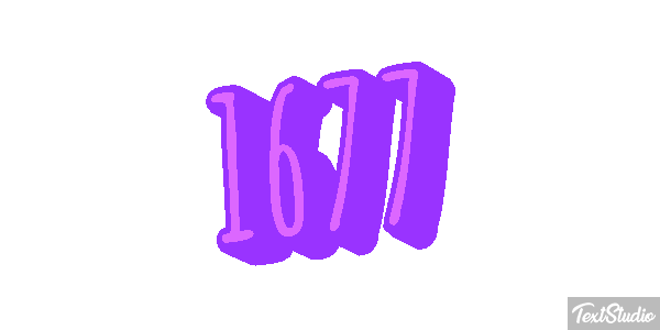 1677 Texteffekt