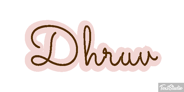 Dhruv テキスト効果