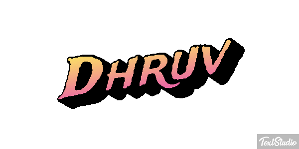 Dhruv テキスト効果