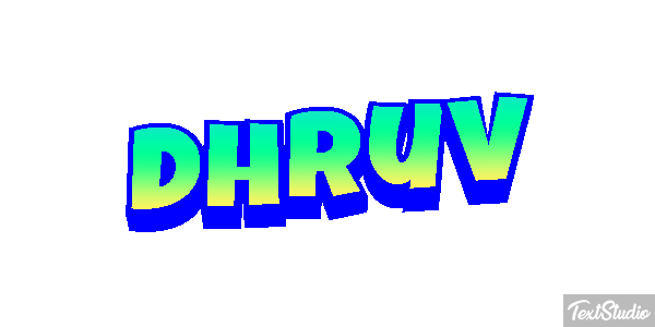 Dhruv テキスト効果