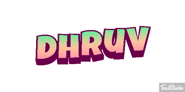 Dhruv テキスト効果