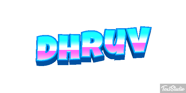 Dhruv テキスト効果