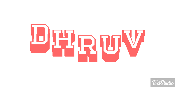 Dhruv テキスト効果