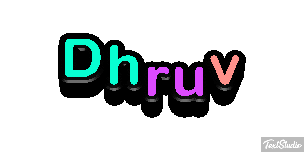 Dhruv テキスト効果